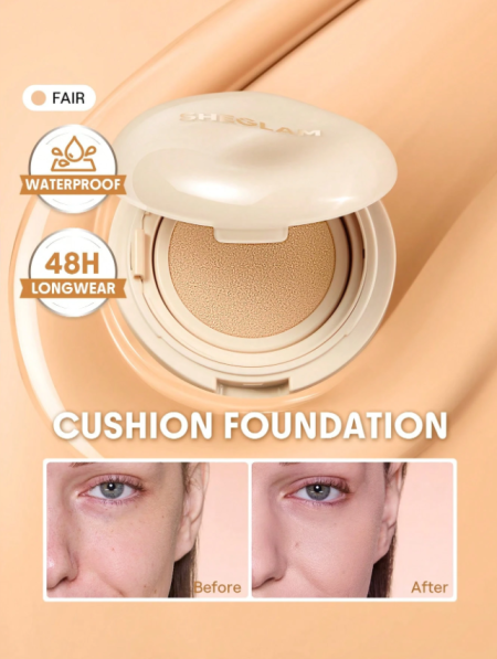 SHEGLAM Lock & Go Long-Lasting كوشن فونديشن-Fair علامة تجارية جمال مكياج